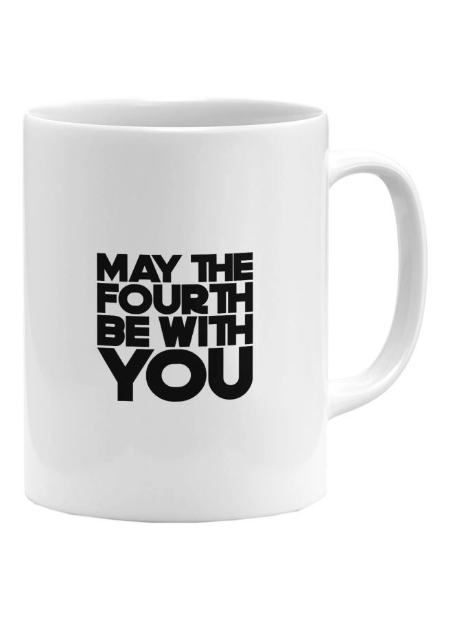 LIT Star Wars Quote Printed Coffee White Ceramic Mug - Image 1