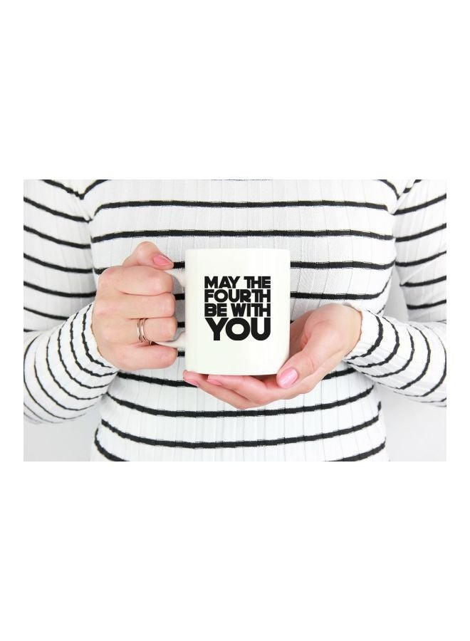 LIT Star Wars Quote Printed Coffee White Ceramic Mug - Image 3
