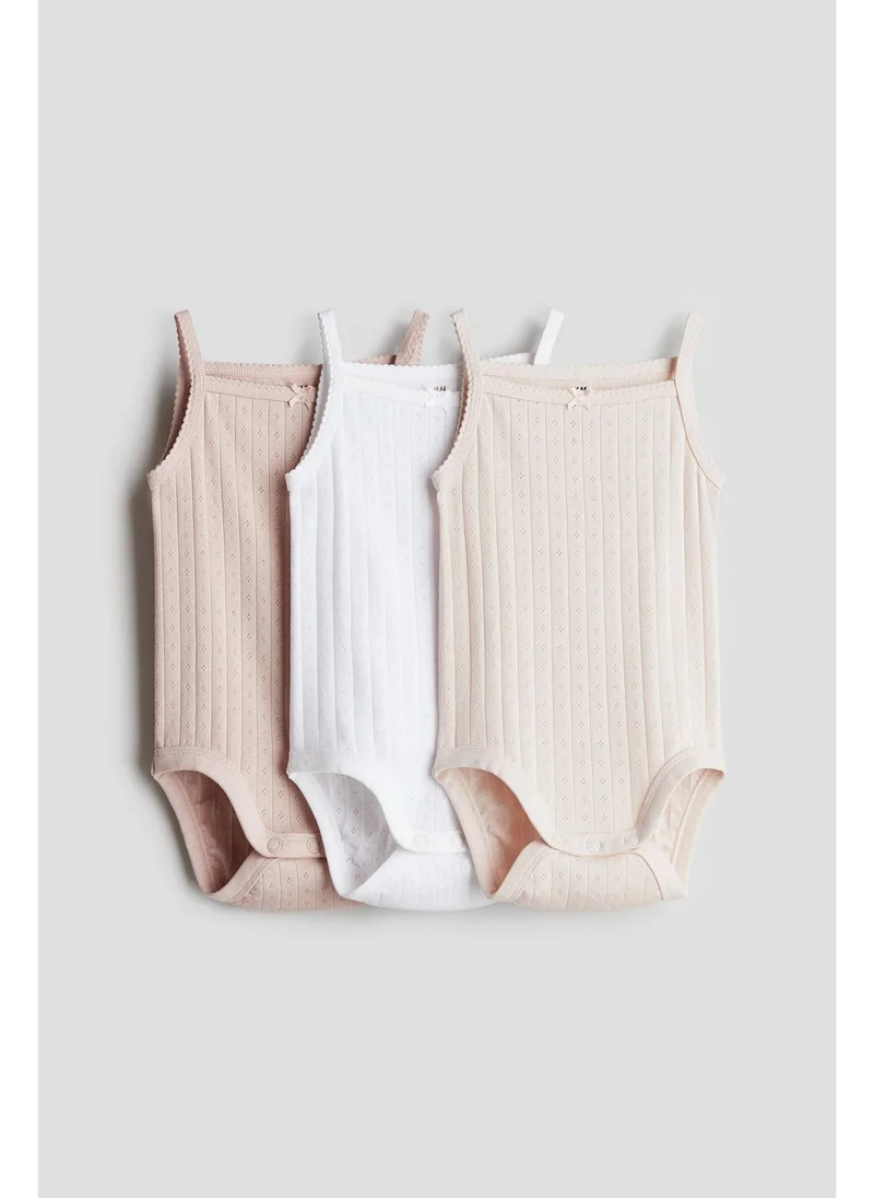 H&M 3-pack sleeveless bodysuits