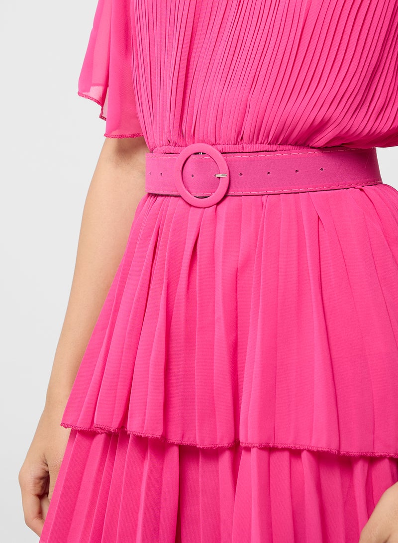 ايلا فستان بطبقات مع كسرات - Image 3