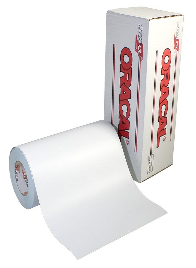ORACAL 651 Permanent Matte White Vinyl - Adhesive Vinyl for Crafts, Decals & Stickers, (12" x 6ft)