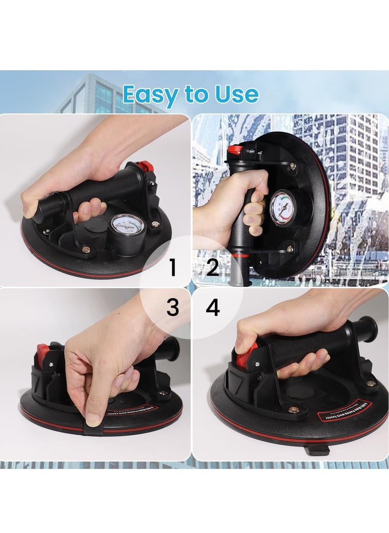 Generic - Vacuum Suction Cup Tool with Pressure Gauge for Safety and Efficiency - Image 1