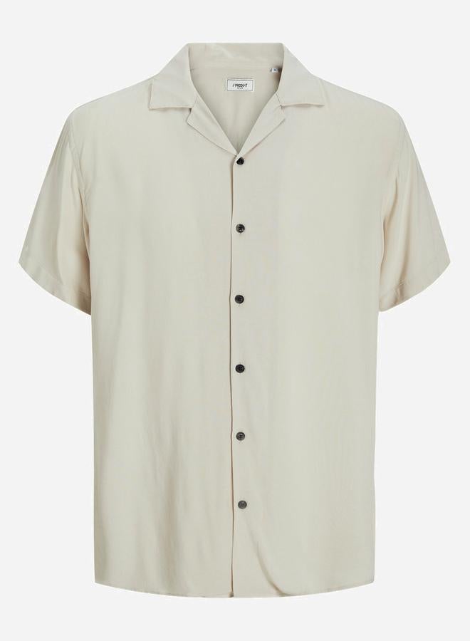 برودكت قميص بياقة منتجع صلب بأكمام قصيرة