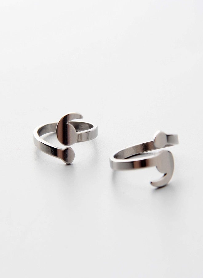 SEIRAA Semicolon Rings Inspirational Motivational Ring Recovery Suicide Awareness Jewelry Semicolon Jewelry for Women (Ring for woman) - Image 3