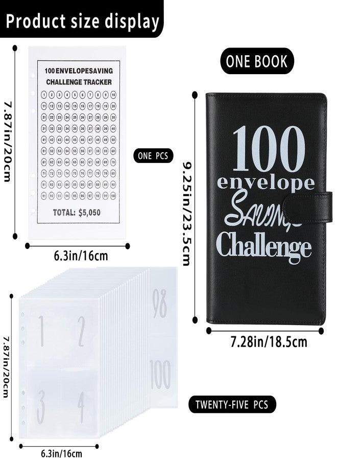 NICOOTH 100 Envelopes Money Saving Challenge Money Saving Binder 100 Envelope Challenge Binder Savings Binder Envelope A5 Savings Challenge Book (Pink) - Image 2