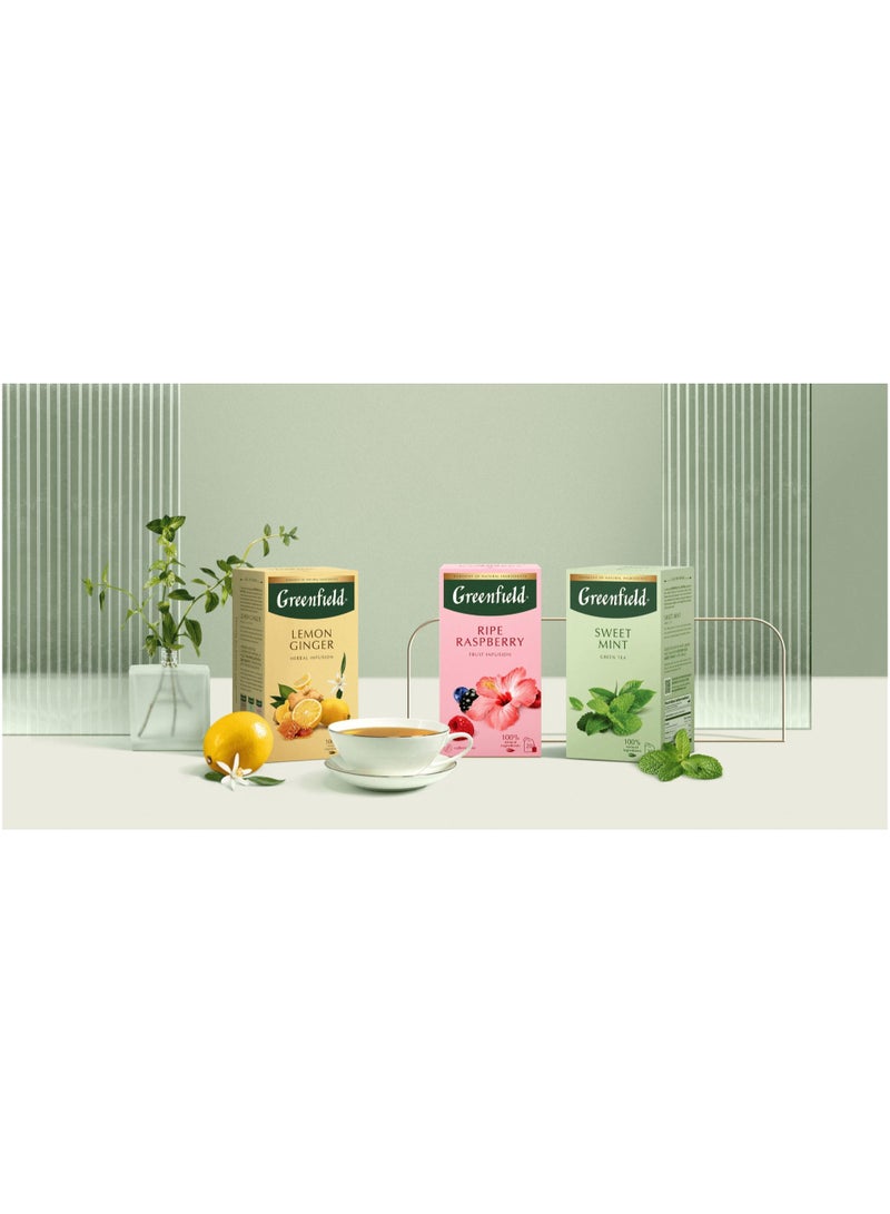 جرين فيلد شاي أخضر بالنعناع الحلو 20 كيس شاي 34 جم - Image 2