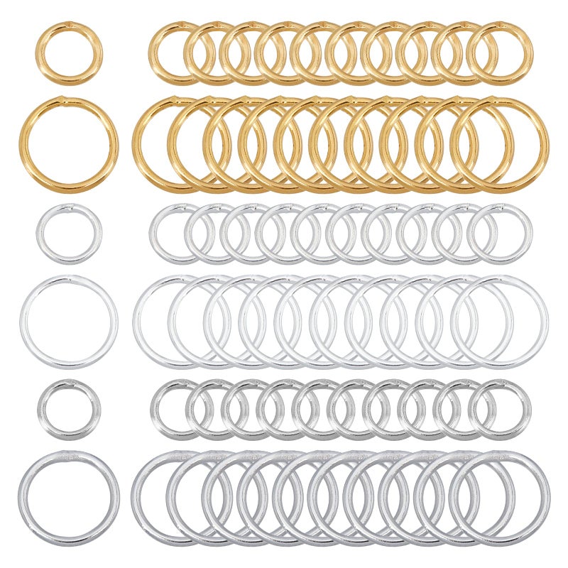 CHGCRAFT 300Pcs 7mm10mm Round Closed Jump Rings Soldered Jump Rings Closed O Rings for Jewelry Crafts Making - Image 3