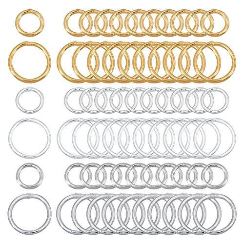 CHGCRAFT 300Pcs 7mm10mm Round Closed Jump Rings Soldered Jump Rings Closed O Rings for Jewelry Crafts Making - Image 1