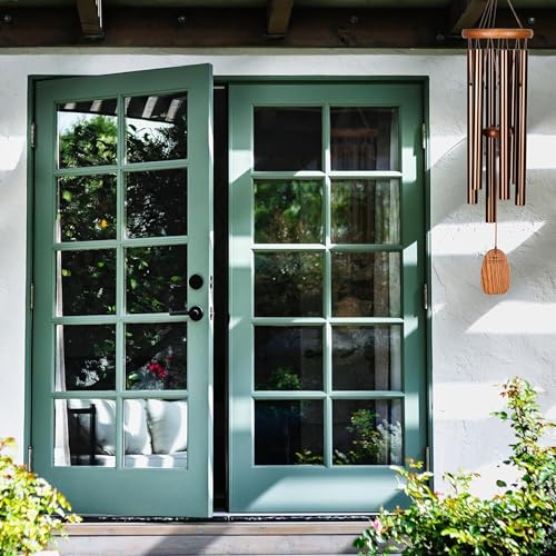 Woodstock Chimes Woodstock Wind Chimes Amazing Grace Chime Medium (24'') Bronze Wind Chime Inspirational and Memorial Gifts Wind Chimes for Outside Patio Home or Garden Decor - Image 3