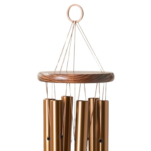 Woodstock Chimes Woodstock Wind Chimes Amazing Grace Chime Medium (24'') Bronze Wind Chime Inspirational and Memorial Gifts Wind Chimes for Outside Patio Home or Garden Decor - Image 5