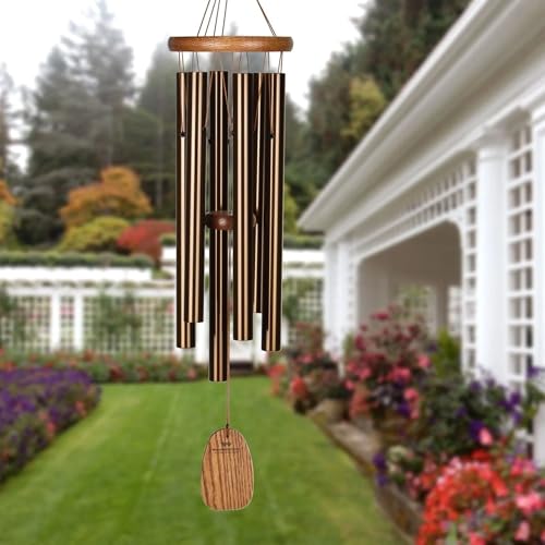 Woodstock Chimes Woodstock Wind Chimes Amazing Grace Chime Medium (24'') Bronze Wind Chime Inspirational and Memorial Gifts Wind Chimes for Outside Patio Home or Garden Decor - Image 4