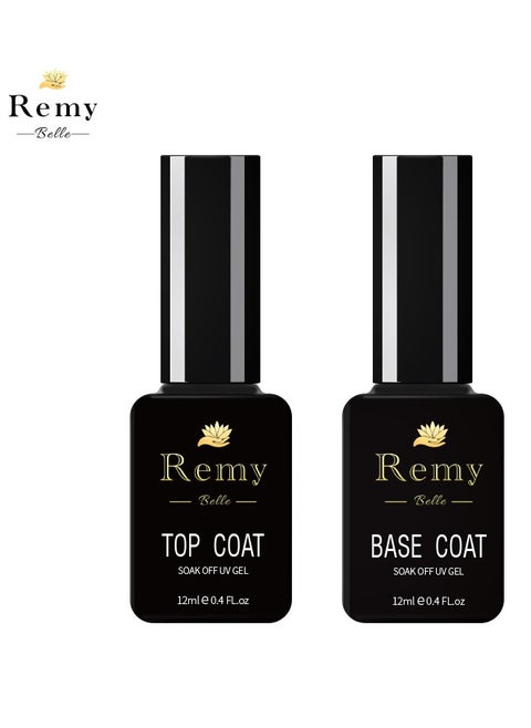 Pack Of 2 Base and Top Coat for Gel Polish and Poly Gel 12 ml
