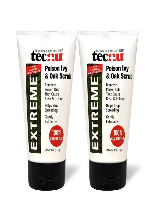 Tecnu تيكنو إكستريم سكراب لسمّية اللبلاب والبلوط - يزيل السموم من الجلد التي تسبب طفح اللبلاب السام والبلوط السام، أنبوب 4 أونصات، (عبوة من 2) - Image 1