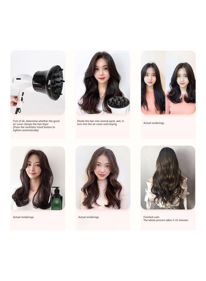 NIBEMINENT Electric Hair Drier Wind Cover Black - Image 4