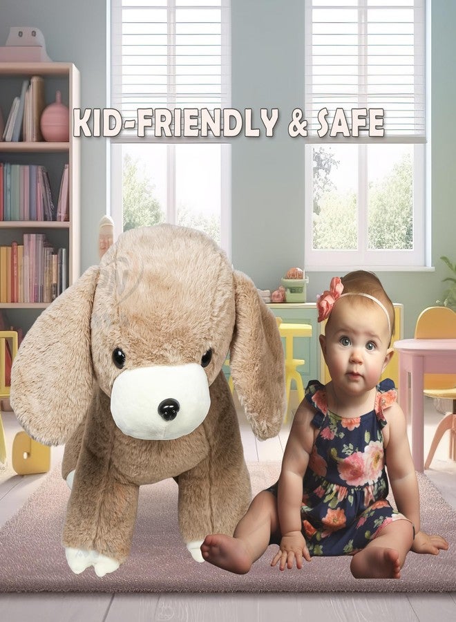 PN AVAN Soft Toys Puppy for Kids Baby Boys & Girls H42cm. L54cm. W49cm.(Brown Puppy) - Image 2