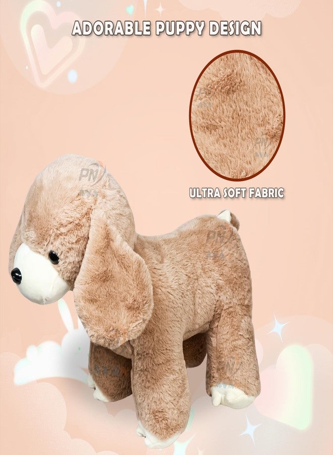 PN AVAN Soft Toys Puppy for Kids Baby Boys & Girls H42cm. L54cm. W49cm.(Brown Puppy) - Image 4