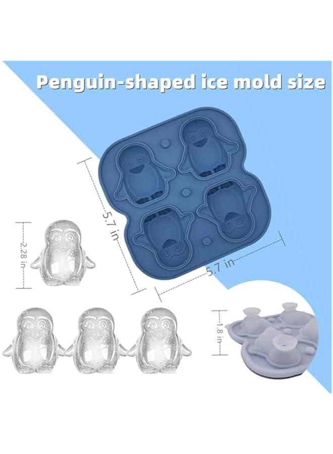 Penguin shaped ice cube trays-3D ice cube mold，Easy to release for Whiskey Cocktails, Brandy, coffee and Juice Beverages - Image 5