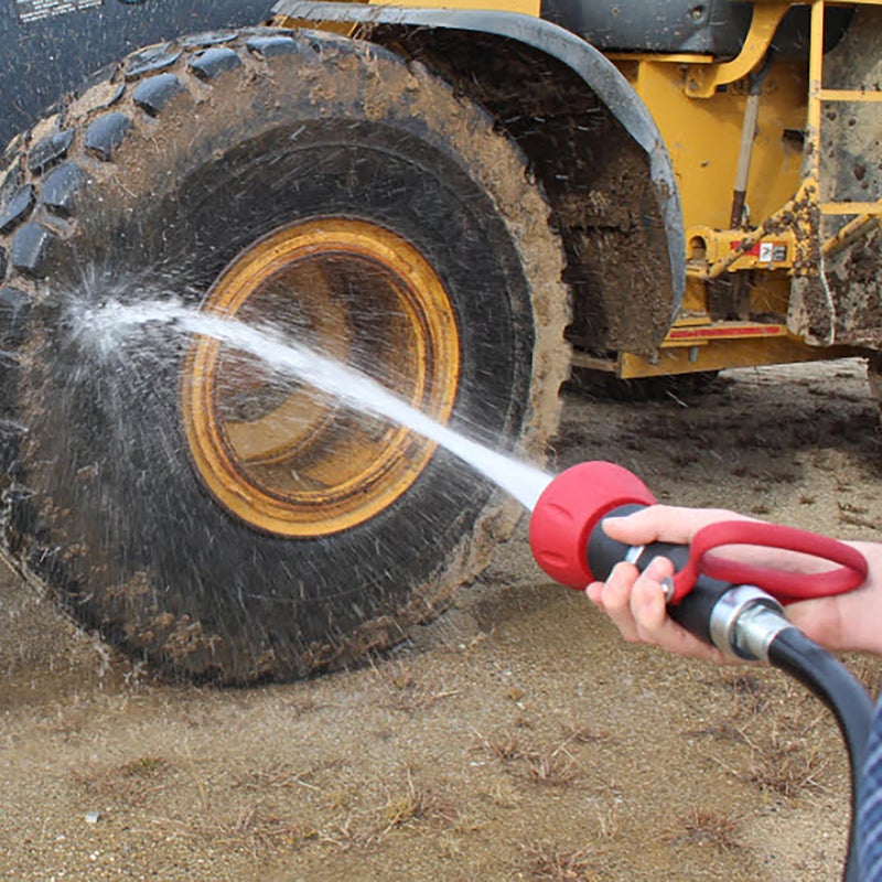 Gilmour Pro Twist Hose Nozzle, Fireman Hose Nozzle for Cleaning and Watering, Heavy Duty Garden Hose Nozzle with Adjustable Spray Pattern, Red - Image 3