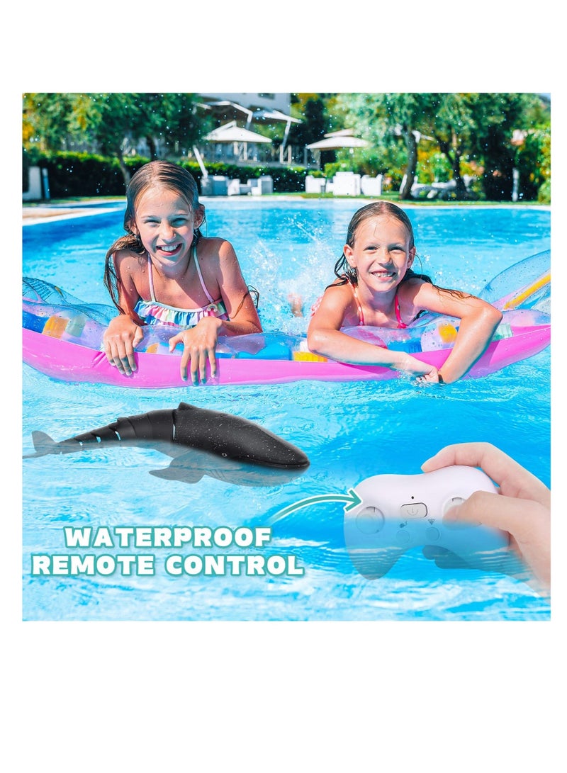 Remote Control Whale, 2.4G High Simulation RC Whale Toys, Pool Remote Control Whale Toys, Outdoor RC Boat Water Toys, for Boys and Girls Kids - Image 2