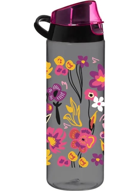 HEREVIN Taç 750 cc Patterned Flask Colorful Flowers 