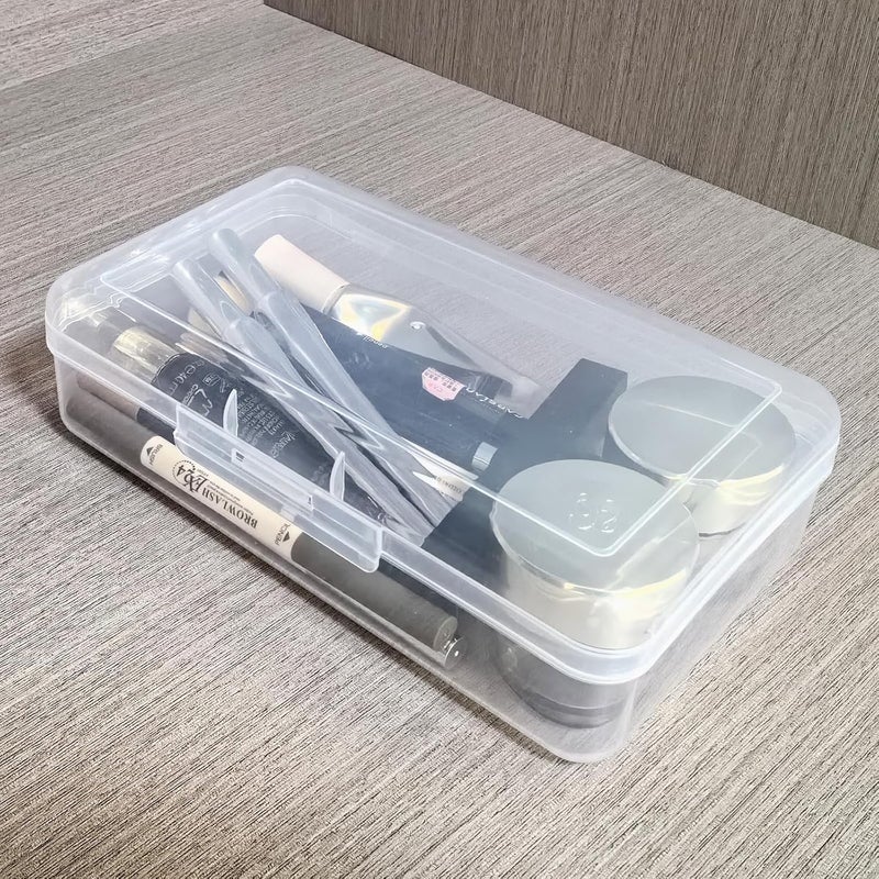 Thintinick 42 Pack Rectangular Clear Plastic Storage Containers Box with Hinged Lid & Labels for Beads and Other Small Craft Items (Mixed Sizes 3) - Image 5