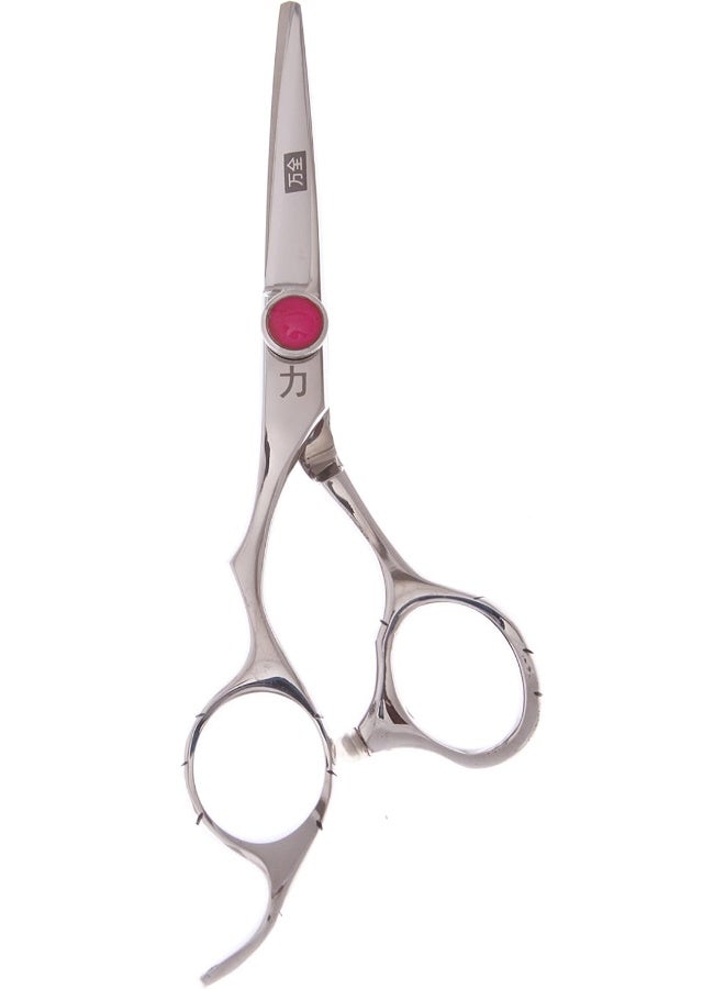 ShearsDirect True Left Hand Stainless Titanium 5.0 Inch Cutting Shear with Offset Ergonomic Handle, 2.0 Ounce