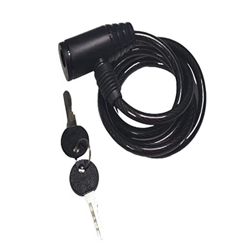 PANCIKAA Stainless Steel Manual Cable Lock for Helmet, Bike, Bicycle & Luggage | Multipurpose Heavy Duty Anti-Theft 6mm Chain with Advance Security 2 Keys | Best for Two Wheeler - Black - Image 4