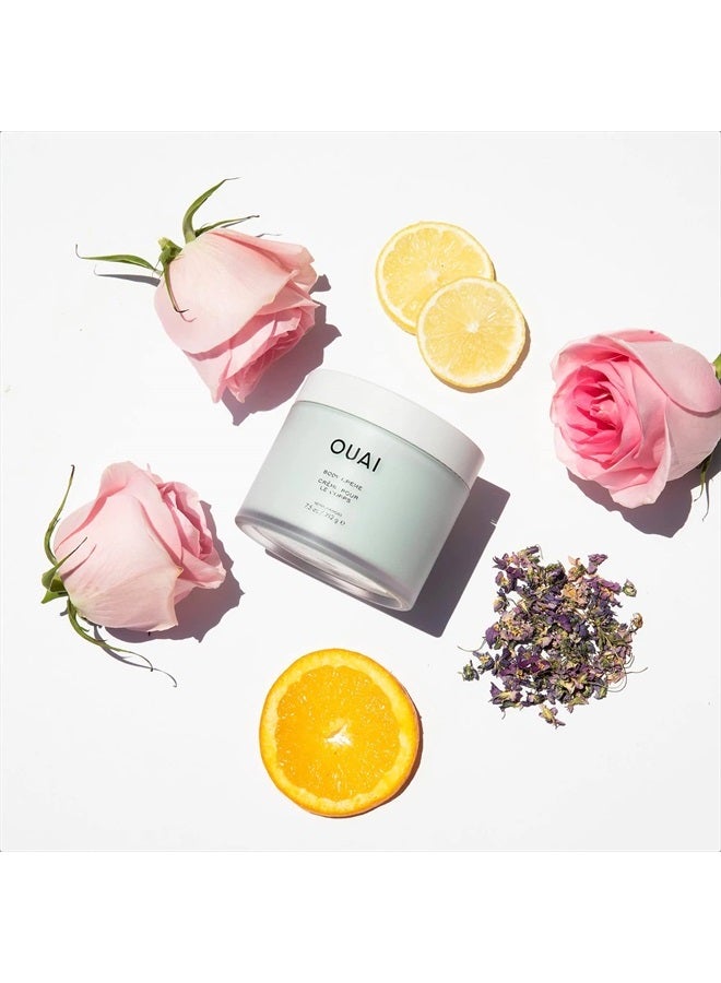 Ouai كريم الجسم - كريم الجسم المخفوق الفائق الترطيب - زبدة الكوبواكو، زيت جوز الهند وسكوالان لتنعيم البشرة للحصول على إشراقة صحية - معطر بالورد، البنفسج والحمضيات - 7.5 أونصة سائلة - Image 2