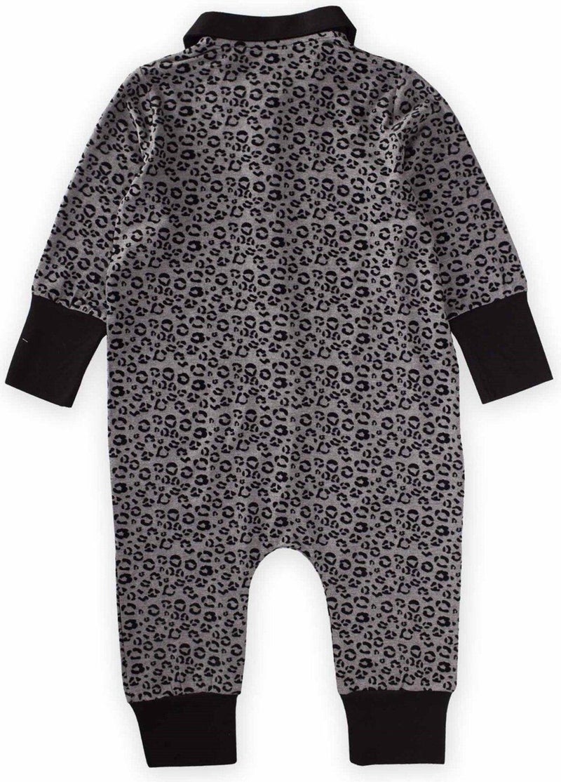 Oliven The Kid Leopard Printed Collared Jumpsuit - Image 3