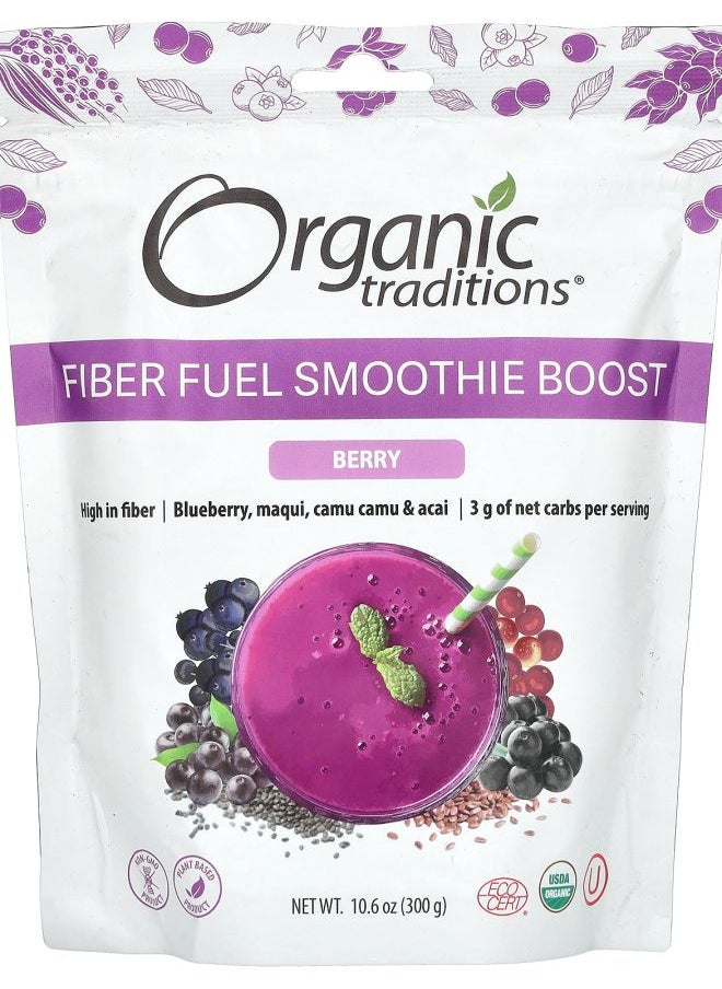 Organic Traditions - Fiber Fuel Smoothie Boost Berry 10.6 oz (300 g) - Image 1