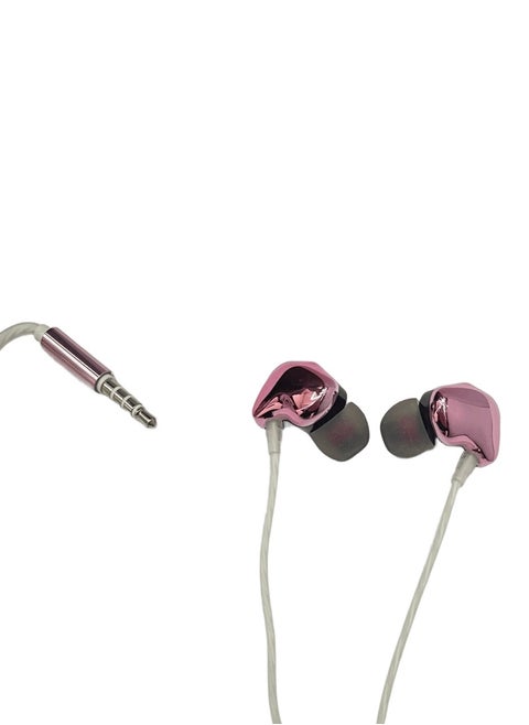 Ear'sir A-023 In-Ear Wired Earphones with Hi-Fi Sound and Kevlar Cable 1.2 MPINK