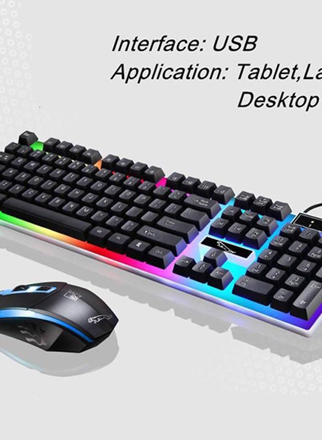 Led Gaming Keyboard With Mouse Set Black - Image 2