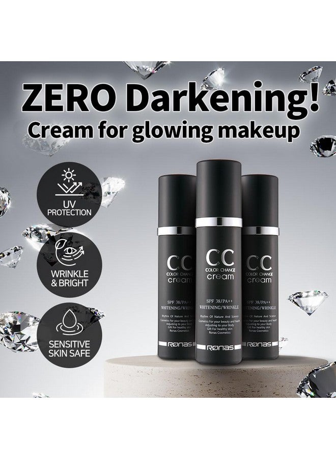 Ronas Cc Color Change Cream Spf38 Pa+++. Wrinkle Uv Protection Korean Aesthetic Cosmetics 1.76 Fl Oz - Image 3