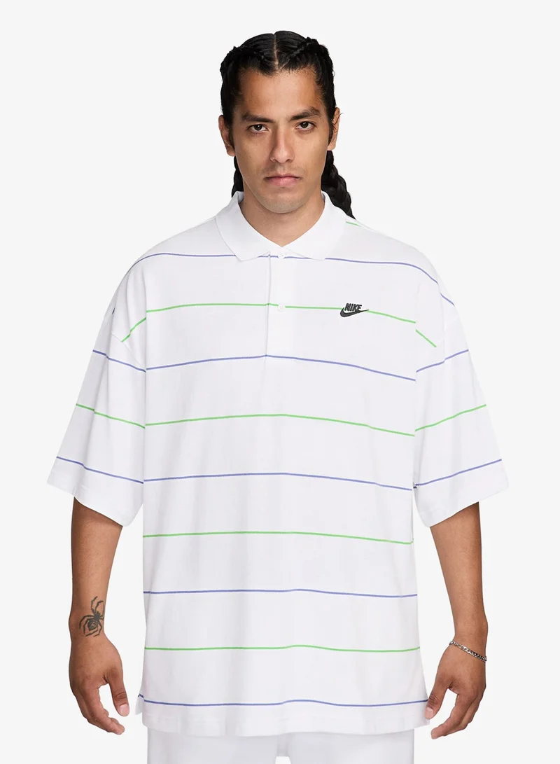 Club Oversized Stripe Polo