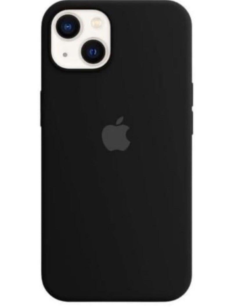 Silicone Case for iPhone 13 – Soft-Touch Shockproof Slim Protective Cover with Soft Inner Lining, Camera Protection & Anti-Slip Grip -Black