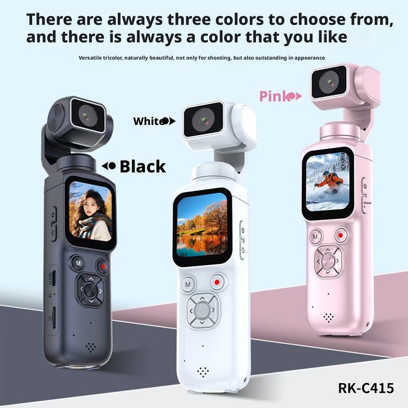 4K AI Face Tracking Handheld Gimbal Camera with Stabilization, Pocket Vlog Camcorder for Travel and Sports - Image 2