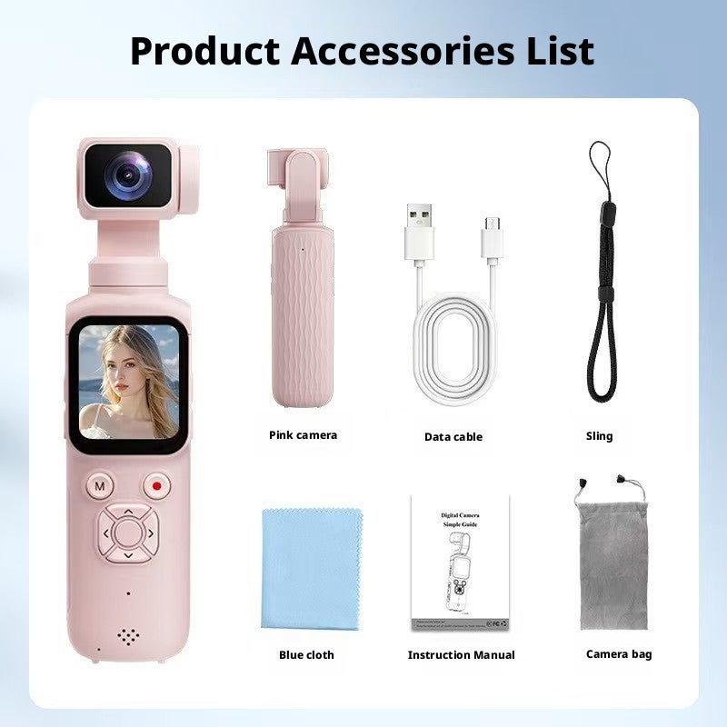 4K AI Face Tracking Handheld Gimbal Camera with Stabilization, Pocket Vlog Camcorder for Travel and Sports - Image 4
