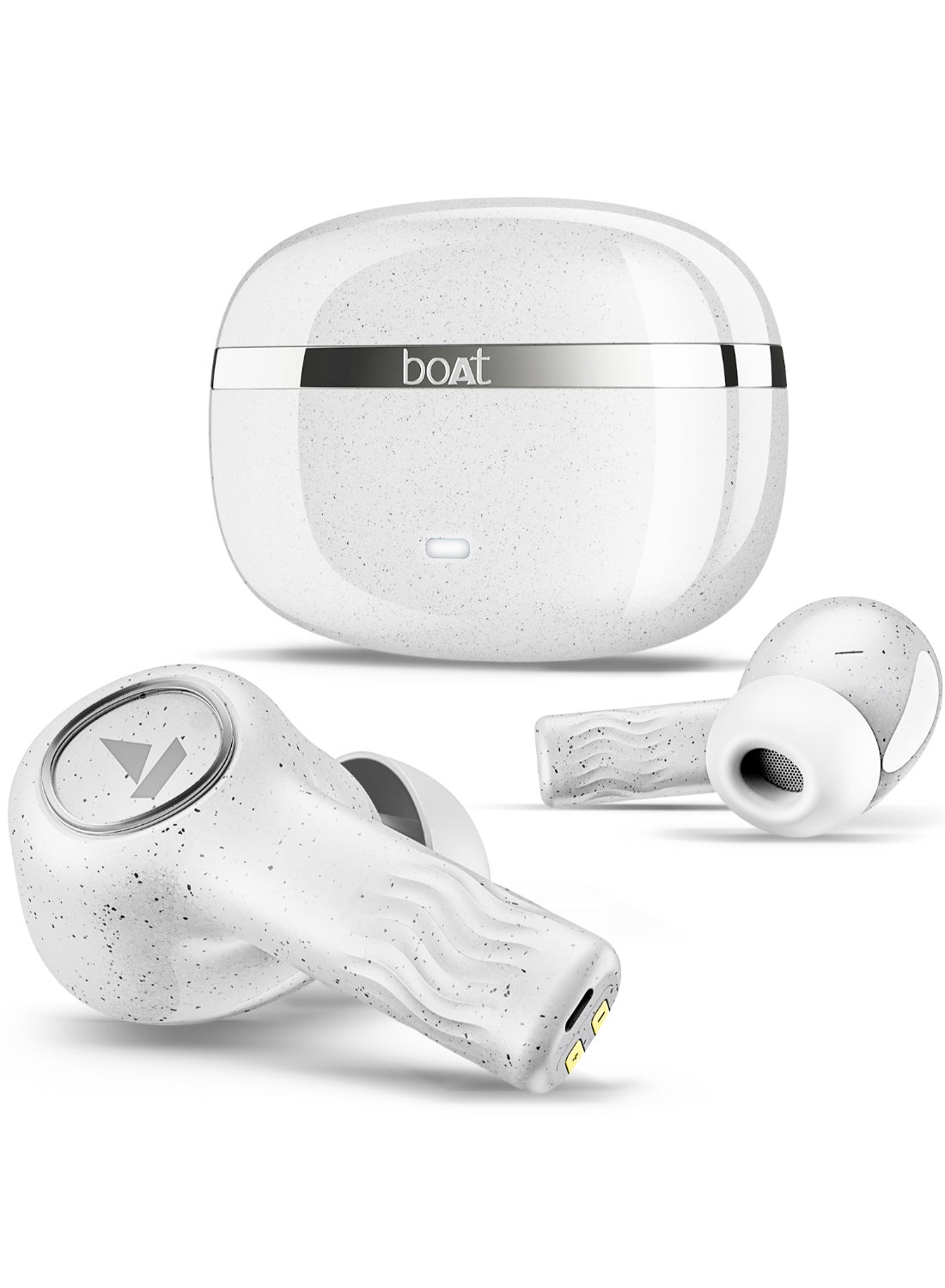 Nirvana Ion Anc In Ear Tws Earbuds With 120 Hrs Playtime, Anc Upto 32 Db, 4 Mics Enx Technology, Adaptive Eq By Mimi, In-Ear Detection & Bluetooth V5.2 Quartz White