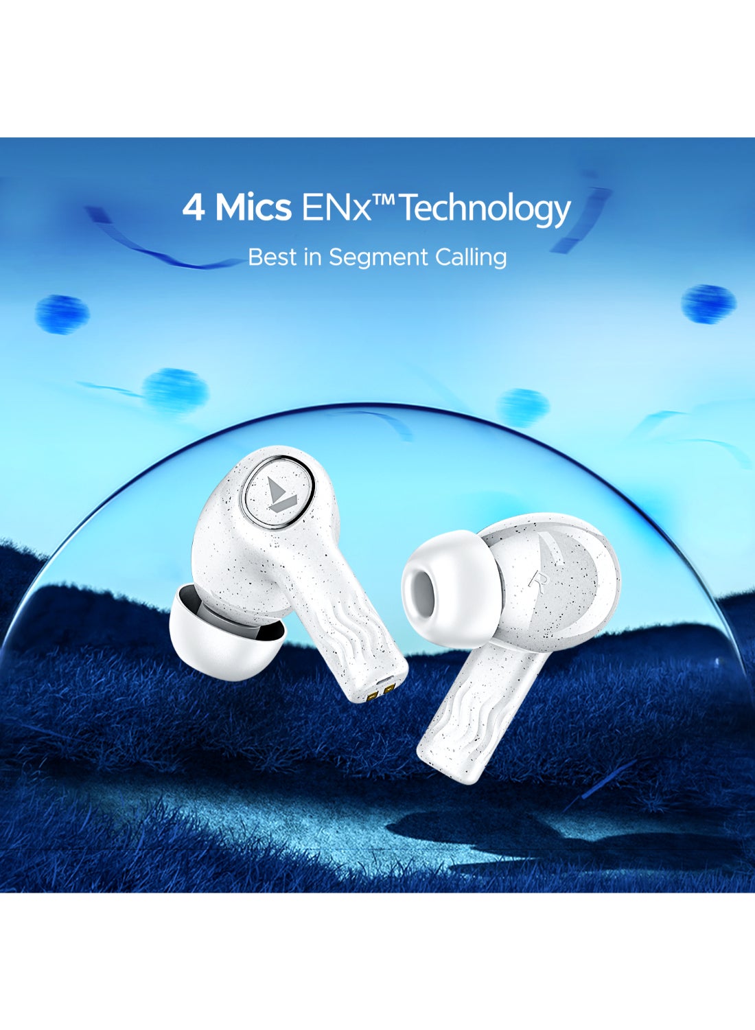Boat Nirvana Ion Anc Tws Earbuds - Quartz White