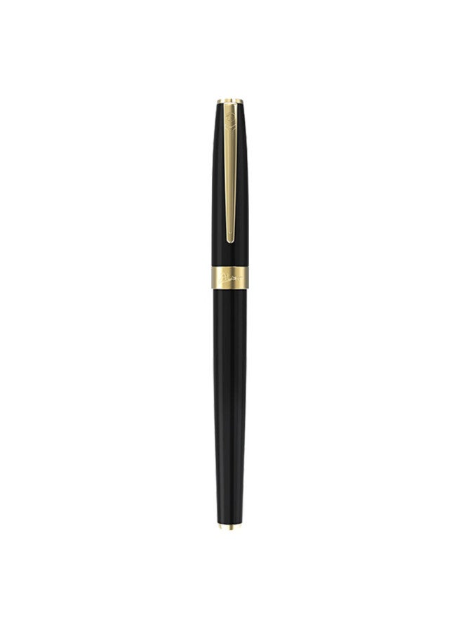 Pimio Financial Pen Extra Fine 0.38Mm Nib Men And Women Calligraphy Pen Student Adult Practice Ink Pen 717 Glossy Black With Gold Clip - Image 4