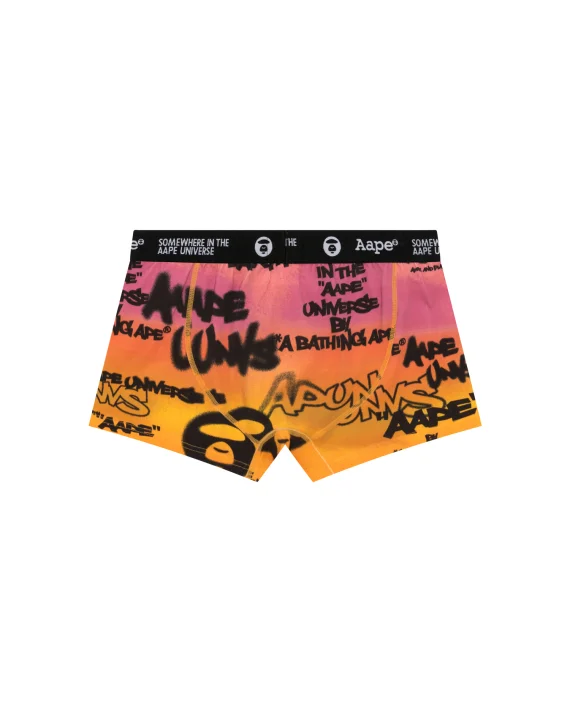 Aape BY *A BATHING APE® Graffiti print boxers