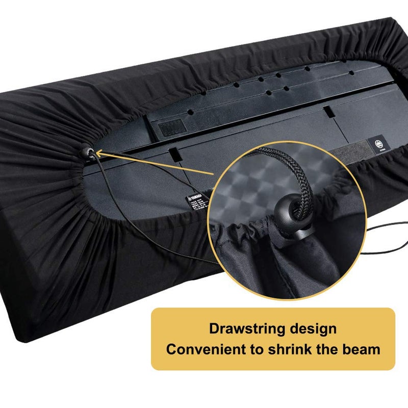 Ruibo 88 Key Keyboard Cover/Electronic Piano Keyboard Dust Cover with Drawstring made of 420D Oxford / 88 Key Music Keyboard Cover - Image 4