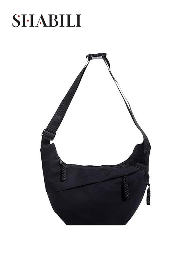 SHABILI Unisex Versatile Large-capacity Crossbody Bag, Boys' and Girls' Nylon Material Messenger Bag Shoulder Bag Satchel Bag Sling Bag, Daily Commuting Carry Bag Side Bag for Student，Teenagers, Men，Women - Image 1