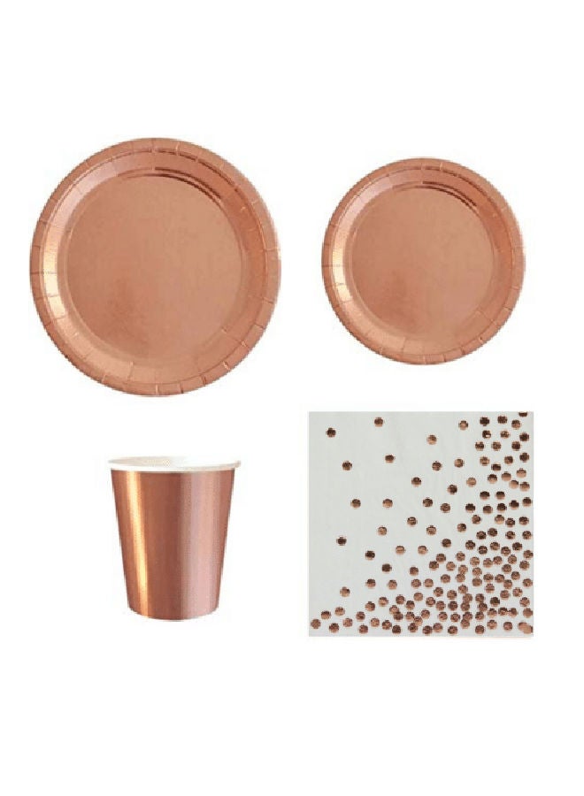 NIBEMINENT Metallic Party Tableware Set - Image 1