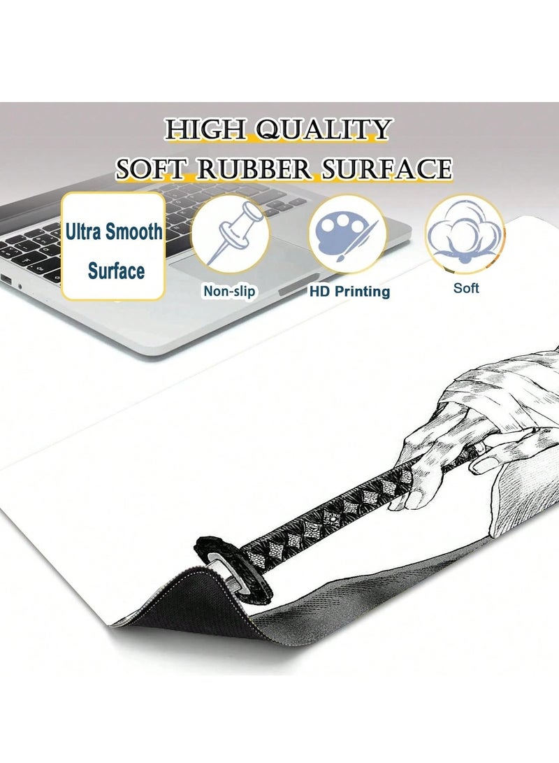 Gaming Mouse Pad with Katana Anime Design – 30 × 80 CM - Image 5