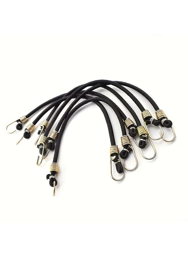 12pcs Green Heavy Duty Elastic Luggage Straps with Metal Hooks for Travel Camping Storage - Image 5