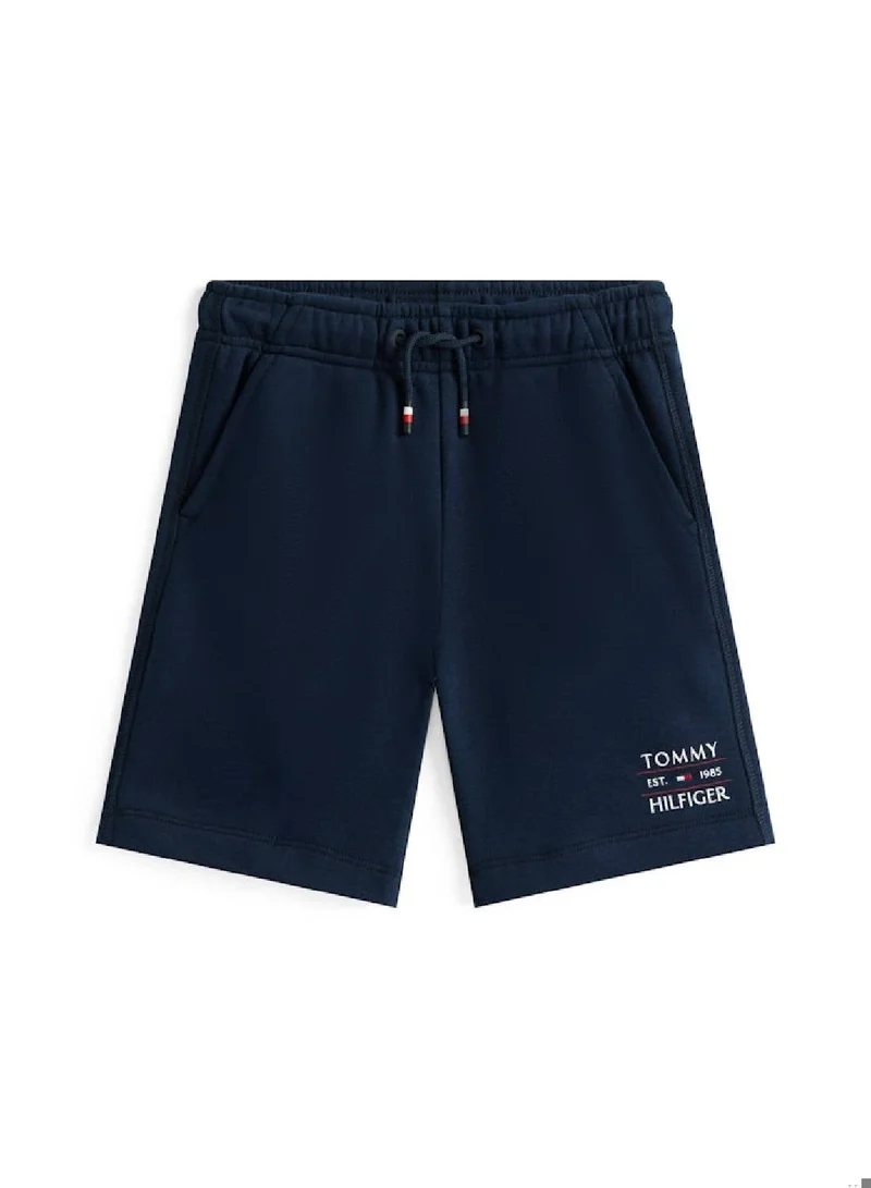 Tommy Hilfiger Dark Night Navy Logo Sweat Shorts for Men | Best Price UAE