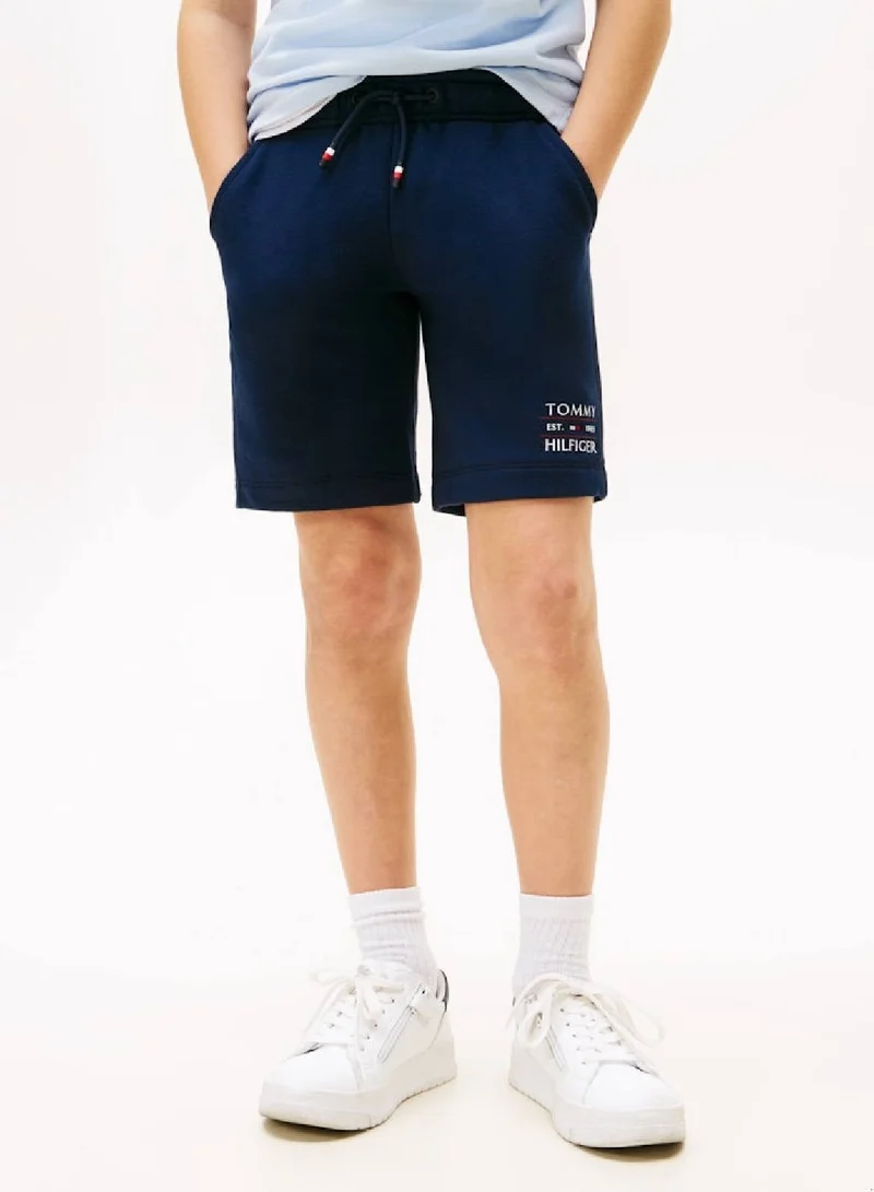 Tommy Hilfiger Dark Night Navy Logo Sweat Shorts for Men | Best Price UAE
