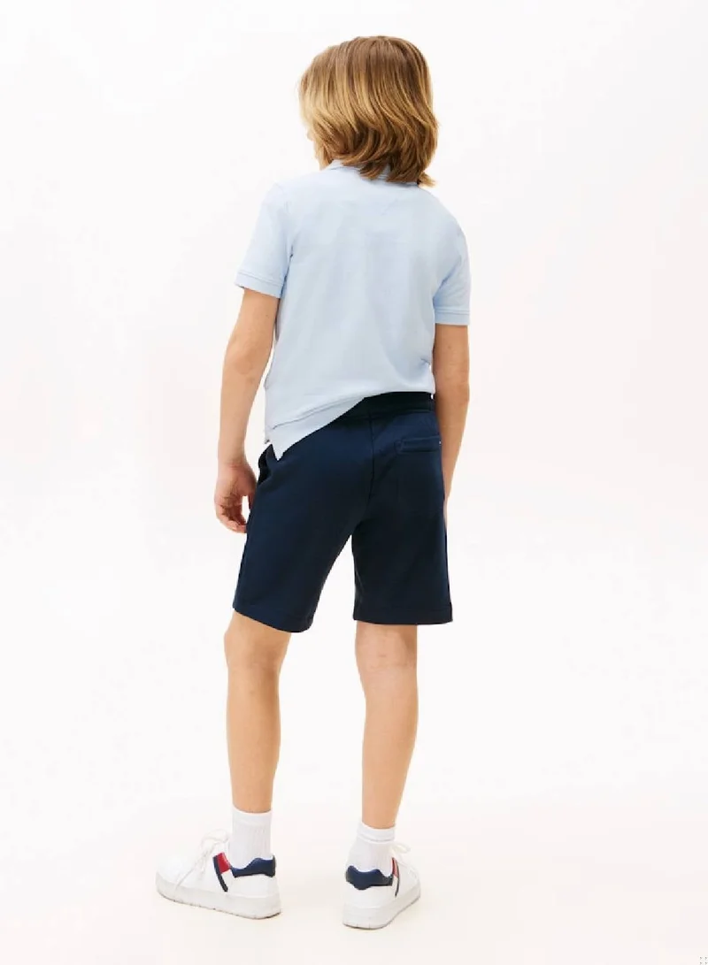Tommy Hilfiger Dark Night Navy Logo Sweat Shorts for Men | Best Price UAE