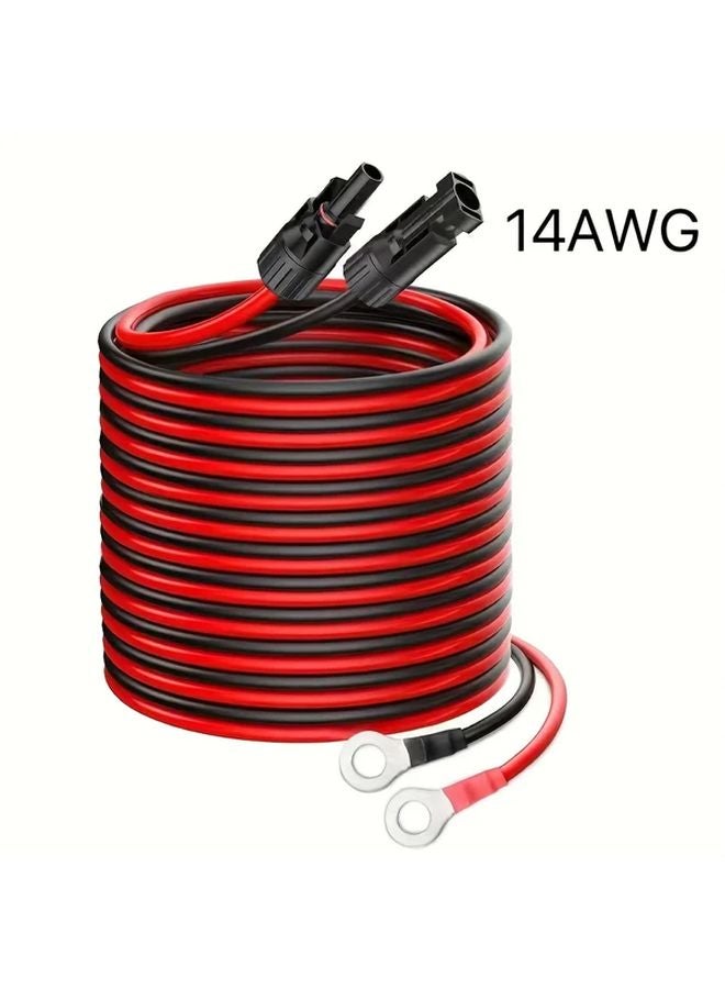 3m 14AWG MC4 Extension Cable Female Male Connector O Ring Terminal Generator Inverter - Image 2